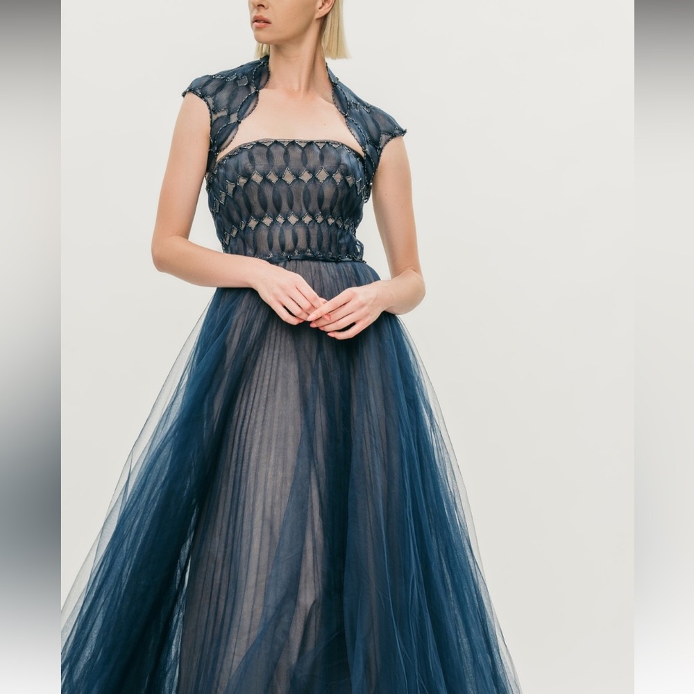 ✔️#92B BNWT HYNES PARK EVENING DRESS WITH BOLERO M577